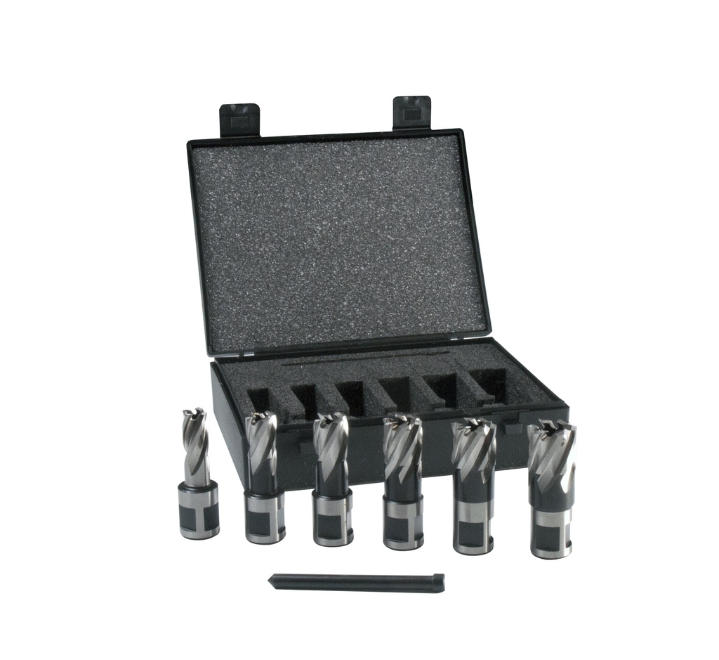 EVOLUTION POWER TOOLS - SET OF ANNULAR CUTTERS LONG - 6 PIECES