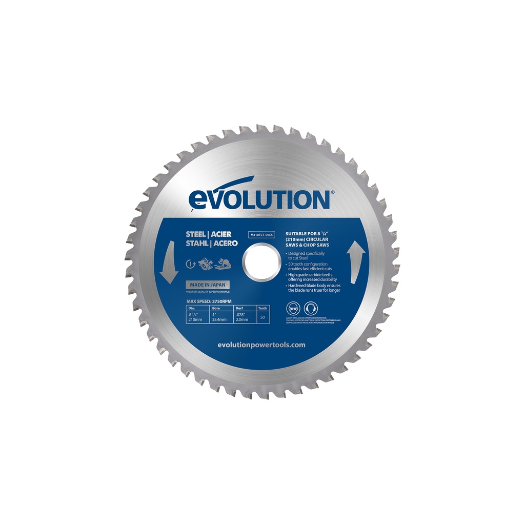 EVOLUTION POWER TOOLS - ZAAGBLAD ZACHT STAAL - CS