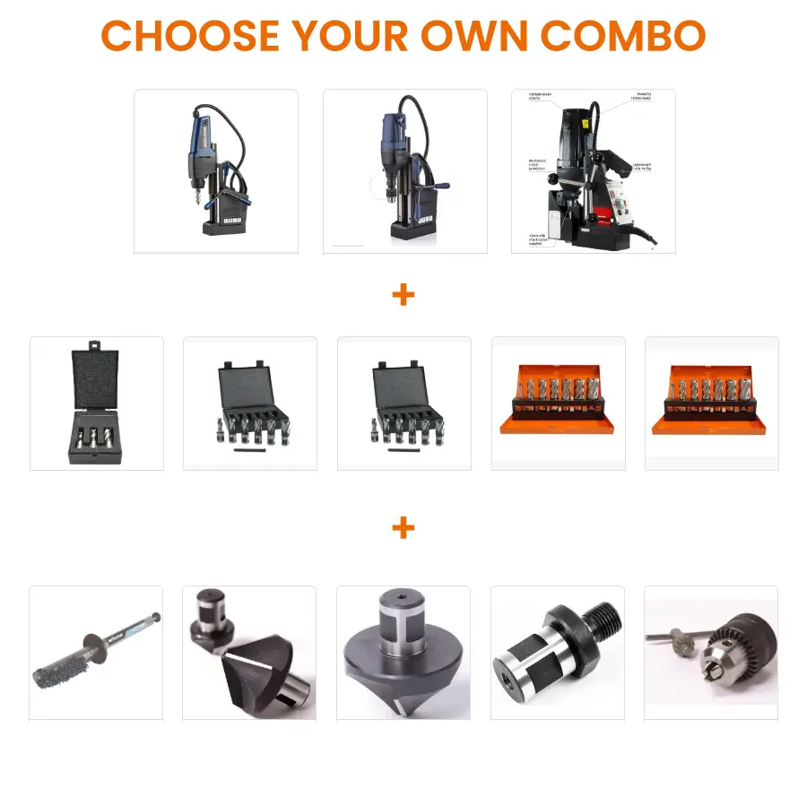 EVOLUTION POWER TOOLS - COMBO MAGNEETBOORMACHINE EVO42