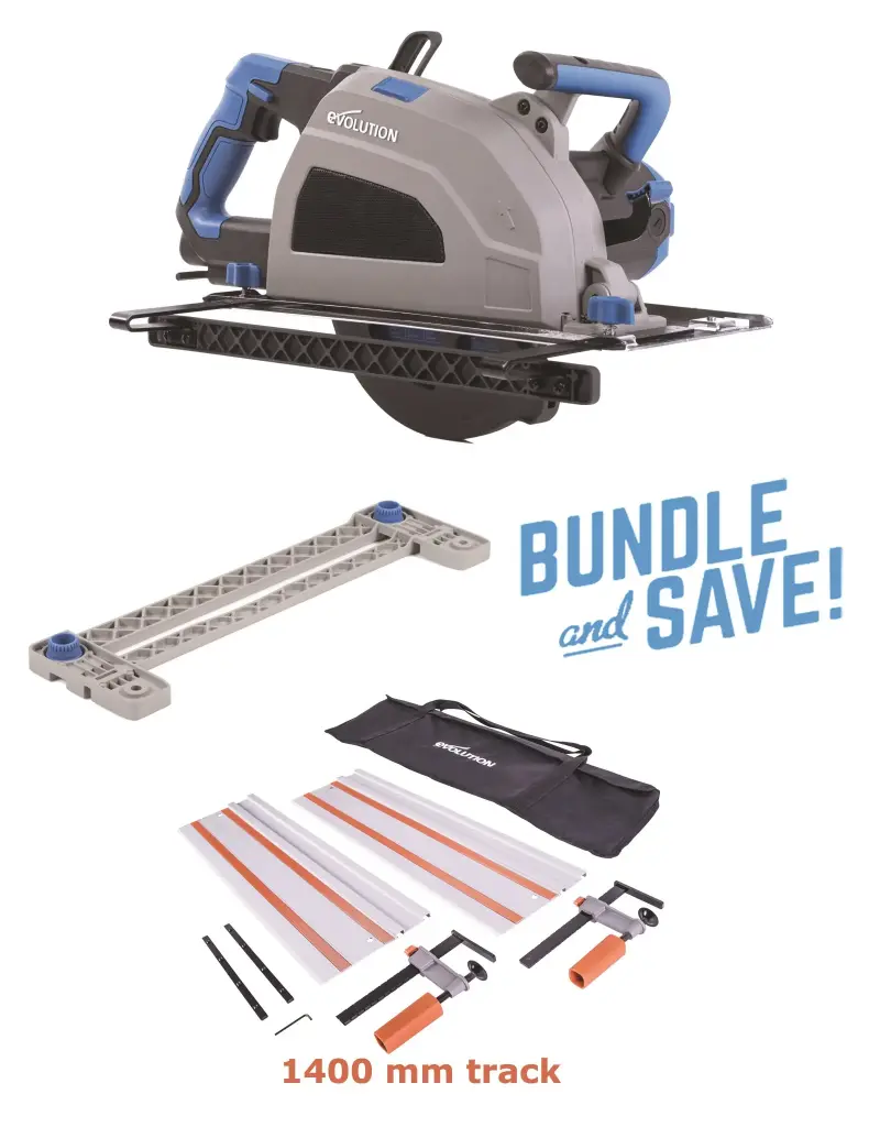 EVOLUTION POWER TOOLS - COMBO PACK S210CCS + TRACK ADAPTOR + ST1400G2