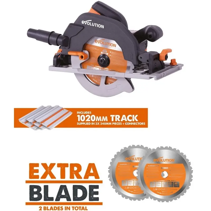 EVOLUTION POWER TOOLS - COMBOPACK R185CCSX + ZAAGBLAD MULTIFUNCTIONEEL