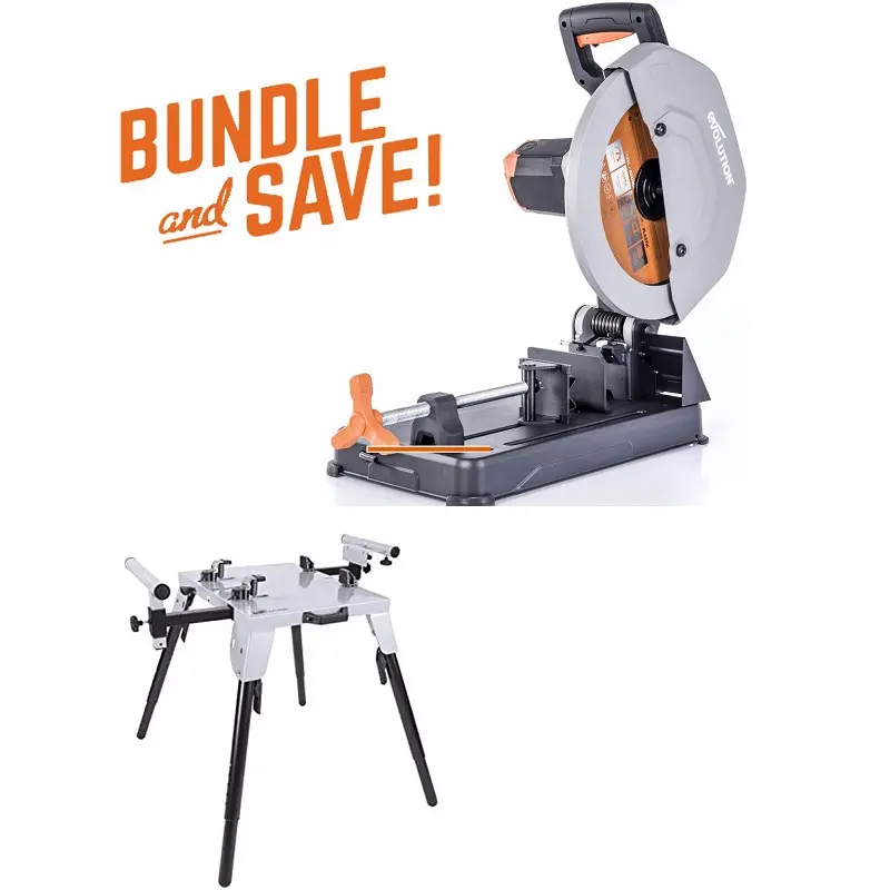 EVOLUTION POWER TOOLS - COMBO PACK R355CPS + CUTTING STAND