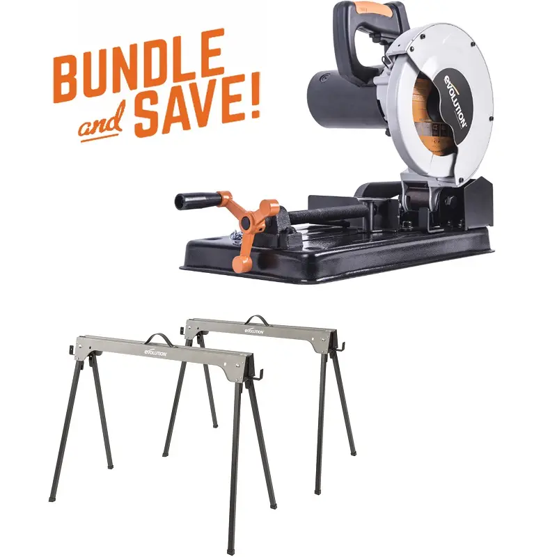 EVOLUTION POWER TOOLS - KOMBI-SET RAGE 4 + SÄGEBOCK