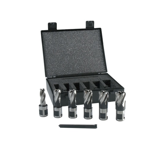 [614.EVO.KIT.6L] EVOLUTION POWER TOOL - JEU FRAISES A TREPANER LONG
