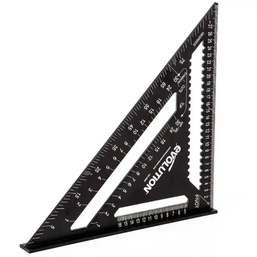 [614.ALU.SQUARE.30.43] EVOLUTION POWER TOOLS - ALUMINIUM-DREIECK