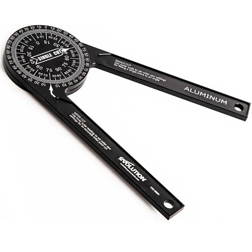 [614.PROTRACTOR.360] EVOLUTION POWER TOOLS - RAPPORTEUR ALUMINIUM POUR SCIE A ONGLETS 360°