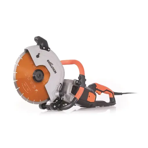 [614.EVOLU.R300DCT+] EVOLUTION POWER TOOLS - ELEKTRISCHE TRENN- UND SCHNEIDMASCHINE MIT PREMIUM DIAMANTKLINGE + STAUBSCHUTZ