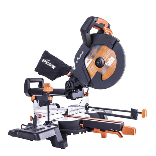 [614.EVOLU.R255SMS+] EVOLUTION POWER TOOLS - SCIE A ONGLET COULISSANT R255SMS+