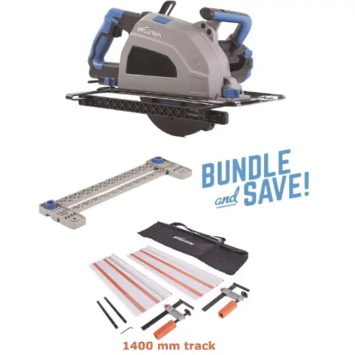 [614.BS.S210.TRA.140] EVOLUTION POWER TOOLS - KOMBI-SET S210CCS + FÜHRUNGSSCHIUNDUND-ADAPTER + ST1400G2