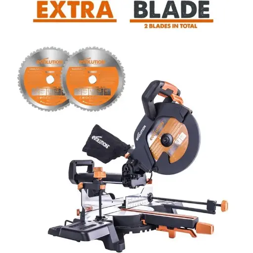 [614.BS.R255SMS+.MUL] EVOLUTION POWER TOOLS - COMBOPACK R255SMS+ + ZAAGBLAD MULTIFUNCTIONEEL