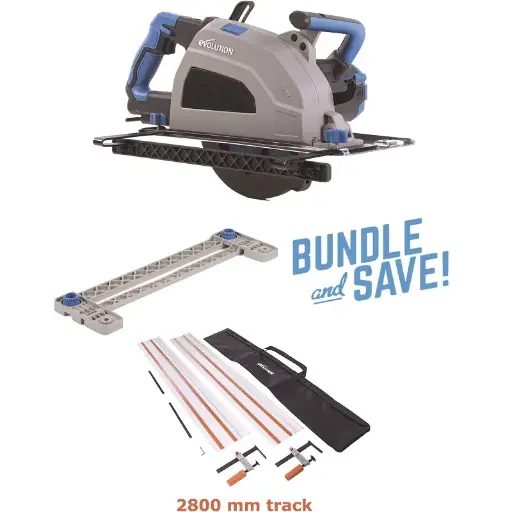 [614.BS.S210.TRA.280] EVOLUTION POWER TOOLS - KOMBI-SET S210CCS + FÜHRUNGSSCHIUNDUND-ADAPTER + ST2800G2