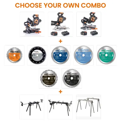 [614.COM.R185.MS.STAND] EVOLUTION POWER TOOLS - COMBO R185