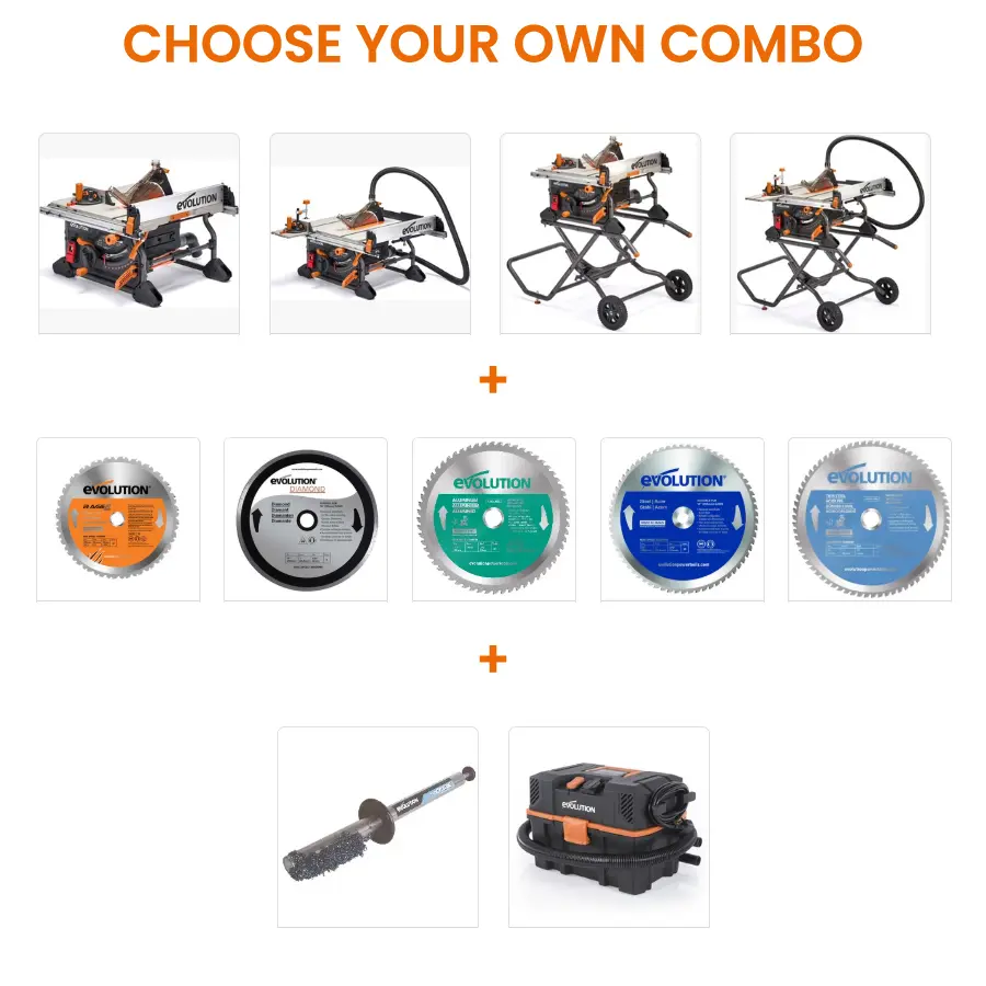 EVOLUTION POWER TOOLS - COMBO R255TBL | Evolution Power Tools